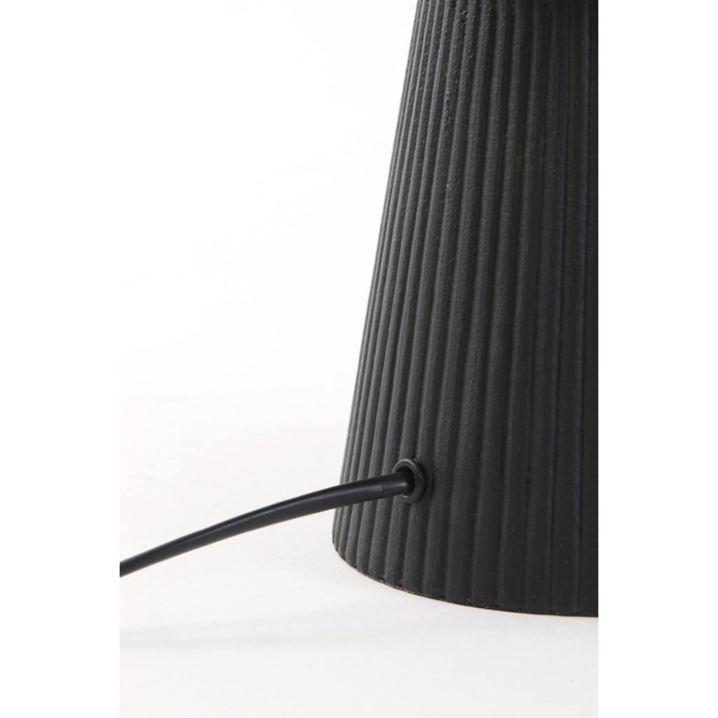 Zwarte ronde tafellamp met lichtgroene kappen Light & Living Shaka - Afbeelding 4