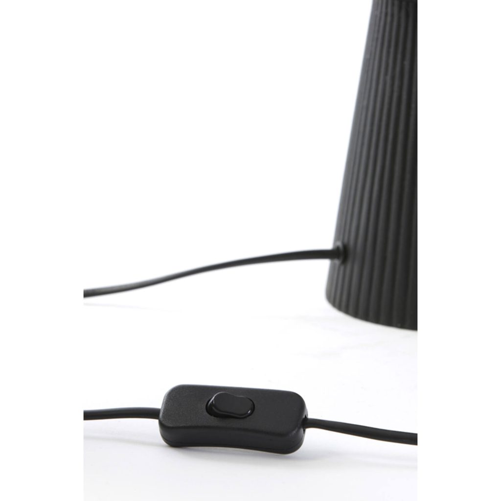Zwarte ronde tafellamp met lichtgroene kappen Light & Living Shaka - Afbeelding 5