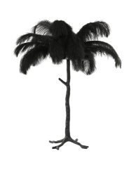 moderne-zwarte-tafellamp-struisvogelveren-light-and-living-feather