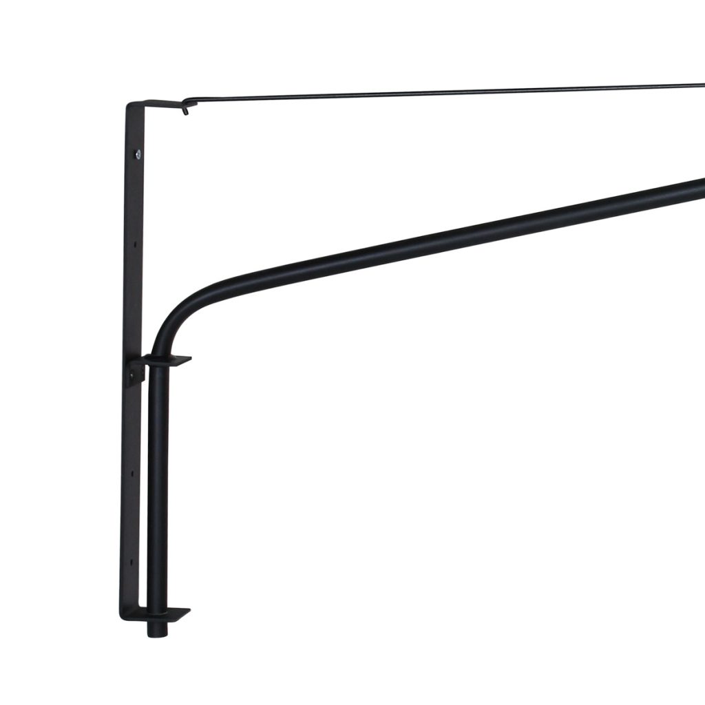moderne-zwarte-wandlamp-met-boog-wandlamp-steinhauer-elegant-classy-mat-zwart-armatuur-en-een-naturel-kleurige-kap-3700zw-4