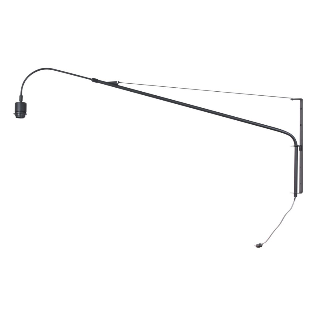 Moderne zwarte wandlamp met boog Steinhauer Elegant classy - Afbeelding 9