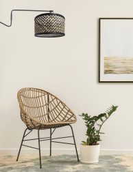 moderne-zwarte-wandlamp-met-patroonkap-wandlamp-anne-light-&-home-linstrom-naturel-en-zwart-3720zw
