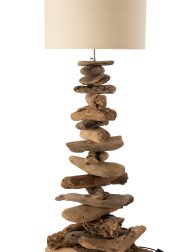 natuurlijke-beige-tafellamp-houten-voet-jolipa-driftwood