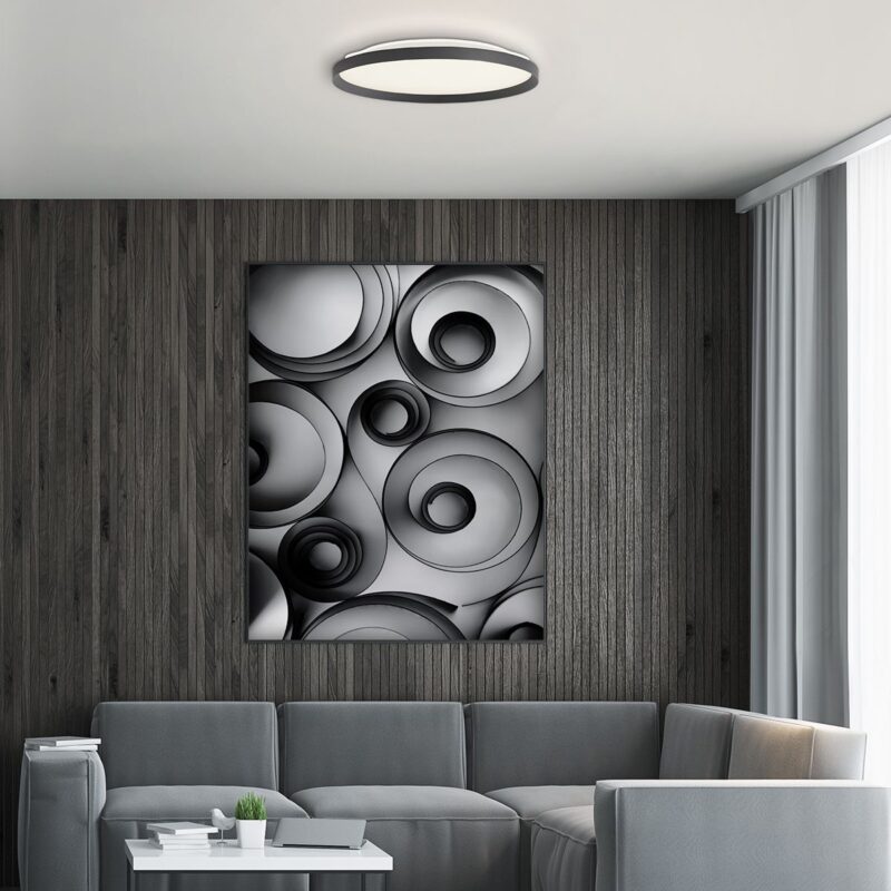 steinhauer-plafonniere-flady-zwart-kunststofmetaal-ø40cm-led-3685zw-1