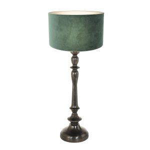 annelighting-tafellamp-bois-zwart-houtveloursstof-ø30cm-e27-3771zw-1