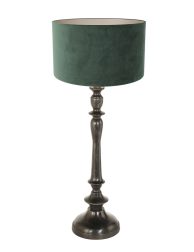 retro-groene-tafellamp-zwarte-voet-tafellamp-steinhauer-bois-antiekzwart-en-groen-3771zw