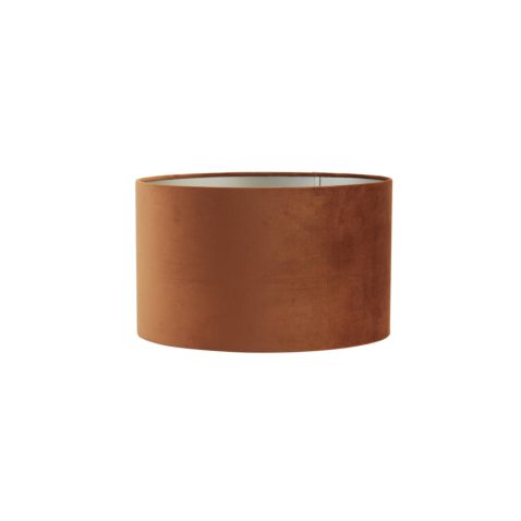 retro-ronde-oranje-zilveren-lampenkap-light-and-living-velours