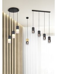 Living room modern minimal style with built-in wall decorate and