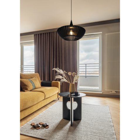 Creative and modern vintage living room interior design with yel