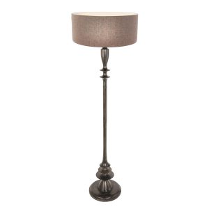 annelighting-vloerlamp-bois-zwart-houtlinnen-schemerlamp-e27-3779zw-1