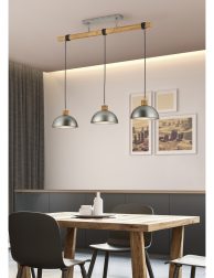 Loft kitchen corner with gray chairs