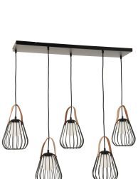 rustieke-zwarte-hanglamp-vijf-lichtpunten-jolipa-ignes