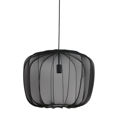 rustieke-zwarte-ronde-hanglamp-gaas-light-and-living-plumeria