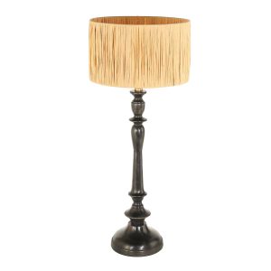 annelighting-tafellamp-bois-zwart-grashout-ø30cm-e27-3766zw-1