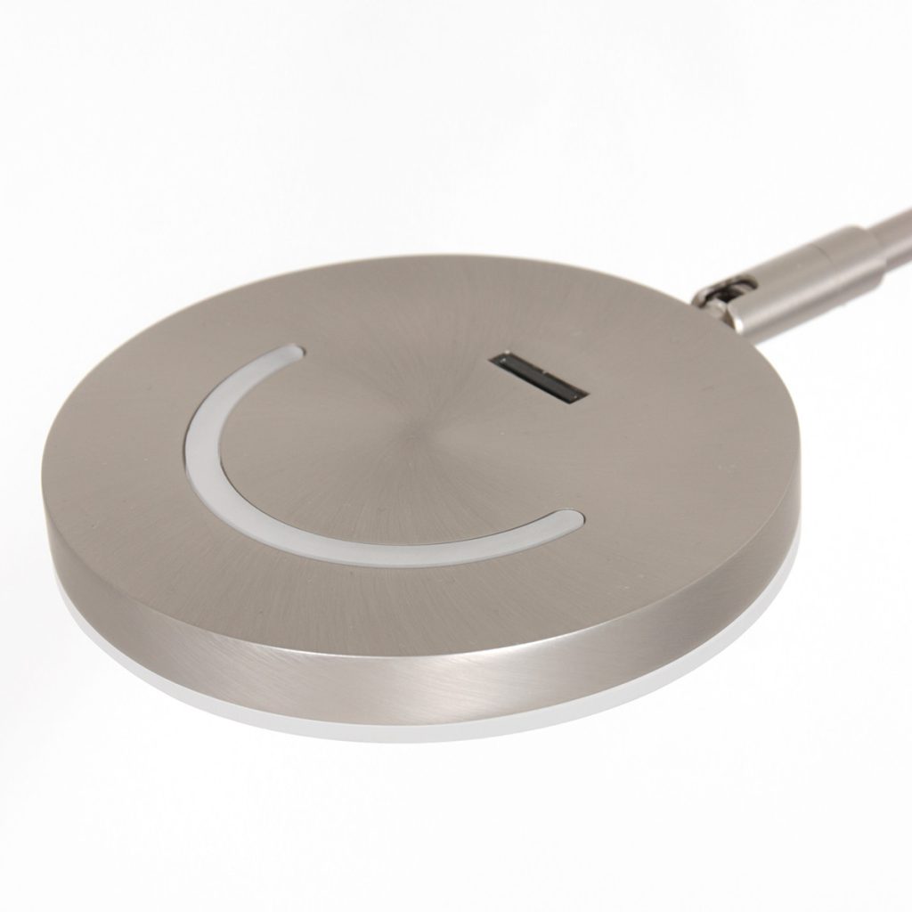 Moderne zwarte accu vloerlamp zwenkarm Steinhauer Soleil - Afbeelding 11