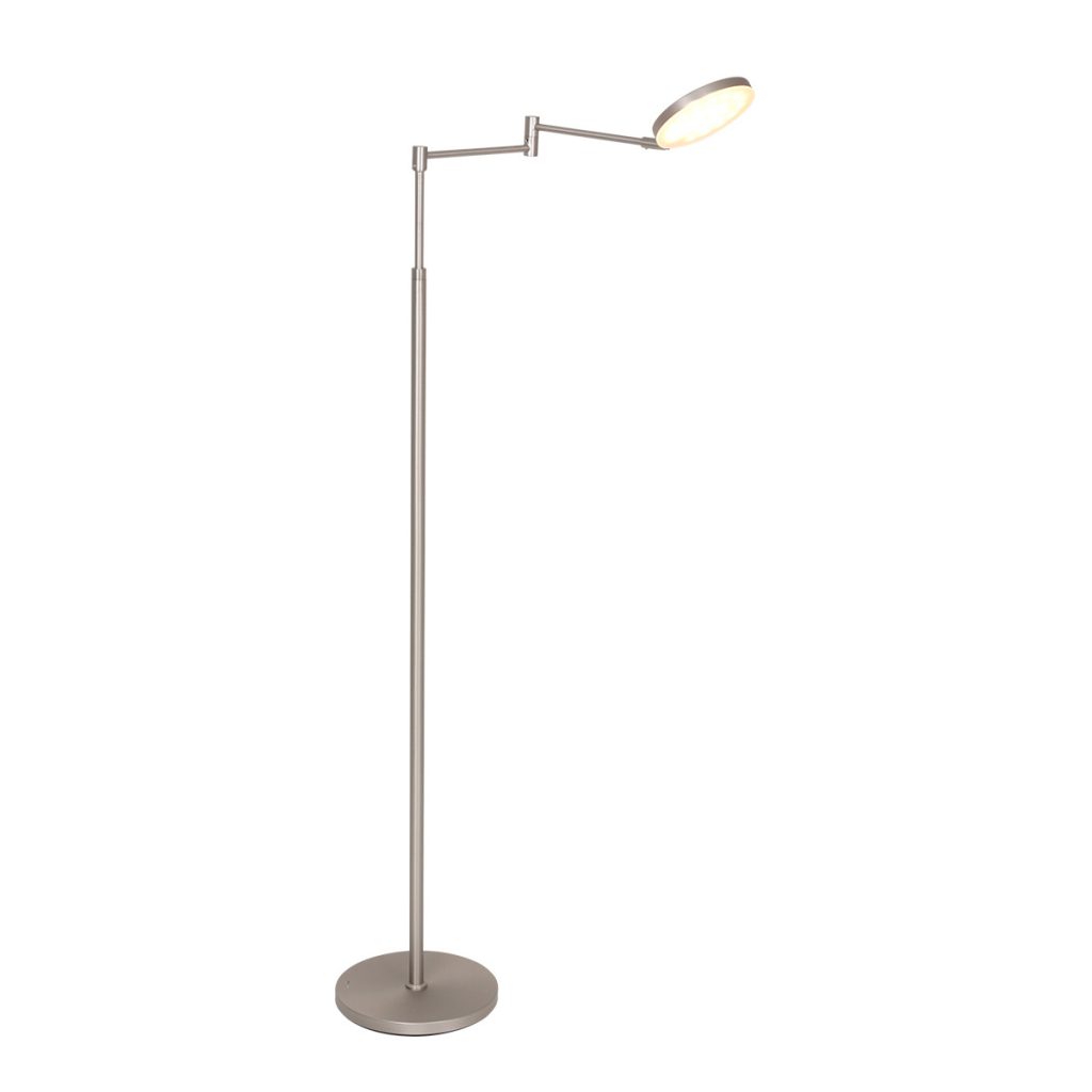 Moderne zwarte accu vloerlamp zwenkarm Steinhauer Soleil - Afbeelding 10
