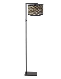 staand-vloerlamp-zwart-met-patroonkap-vloerlamp-steinhauer-stang-naturel-en-zwart-3705zw