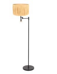 staande-vloerlamp-met-ronde-kap-zwart-vloerlamp-steinhauer-stang-naturel-en-zwart-3718zw-1