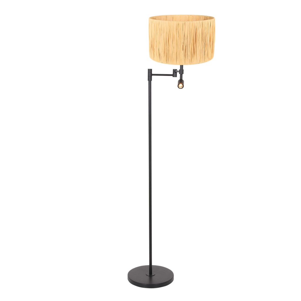 staande-vloerlamp-met-ronde-kap-zwart-vloerlamp-steinhauer-stang-naturel-en-zwart-3718zw