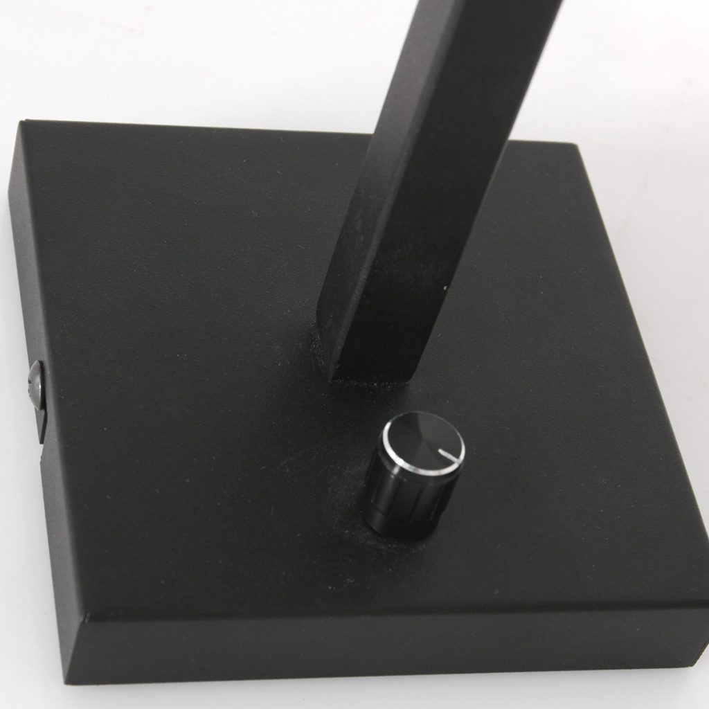 Strakke wandlamp zwart met ronde kap Steinhauer Stang - Afbeelding 4