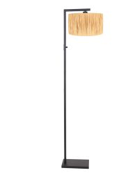 strakke-zwarte-staande-lamp-vloerlamp-steinhauer-stang-naturel-en-zwart-3706zw