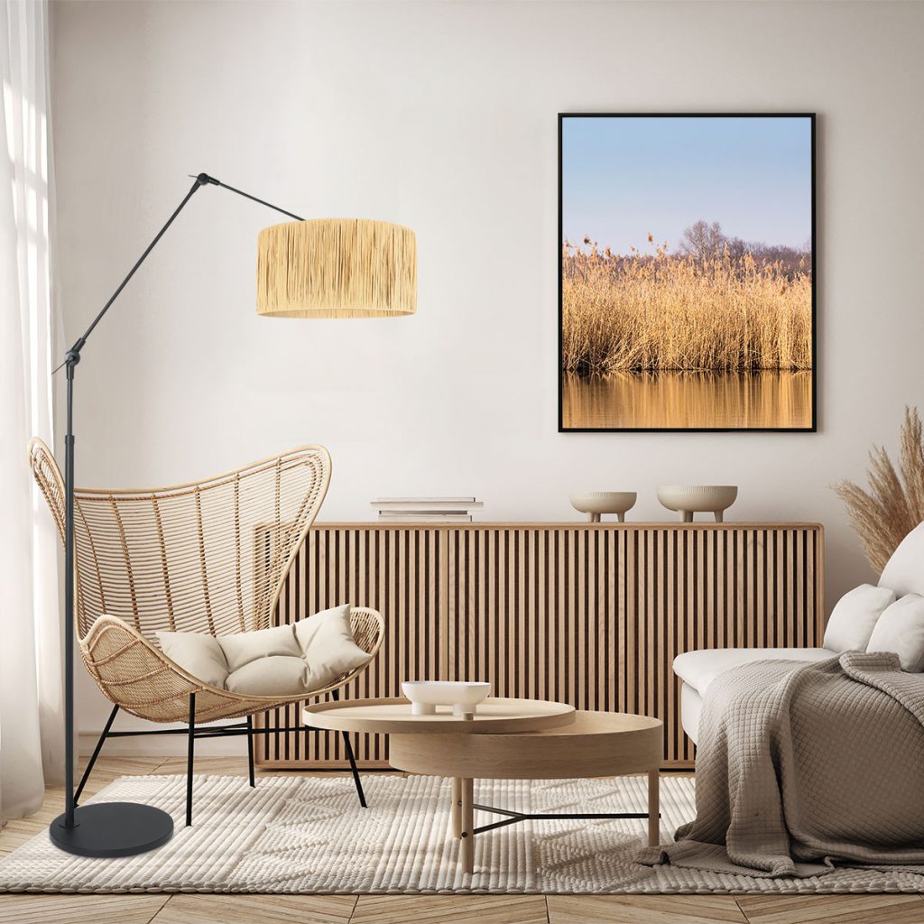 Verstelbare zwarte staande lamp Steinhauer Prestige chic - Afbeelding 3