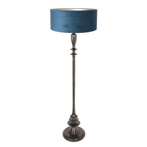 vintage-blauwe-vloerlamp-zwarte-voet-vloerlamp-steinhauer-bois-antiekzwart-en-blauw-3781zw