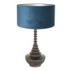 vintage-zwarte-tafellamp-blauwe-lampenkap-tafellamp-steinhauer-bois-antiekzwart-en-blauw-3763zw