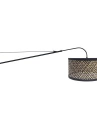wandlamp-met-rotan-kap-aan-arm-wandlamp-steinhauer-elegant-classy-naturel-en-zwart-3699zw