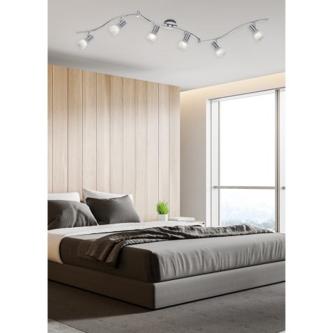 Wooden bedroom corner with bookcase