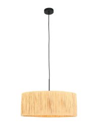 zwarte-hanglamp-met-ronde-houtkleurige-kap-hanglamp-steinhauer-sparkled-light-naturel-en-zwart-3754zw-1