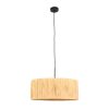 zwarte-hanglamp-met-ronde-houtkleurige-kap-hanglamp-steinhauer-sparkled-light-naturel-en-zwart-3754zw