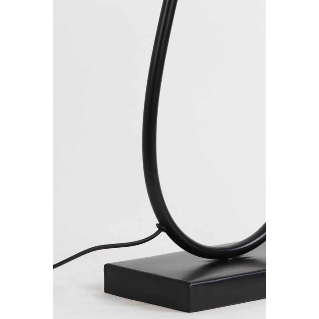 Trendy druppelvormige tafellamp met zwarte kap Light & Living Tamsu - Afbeelding 3