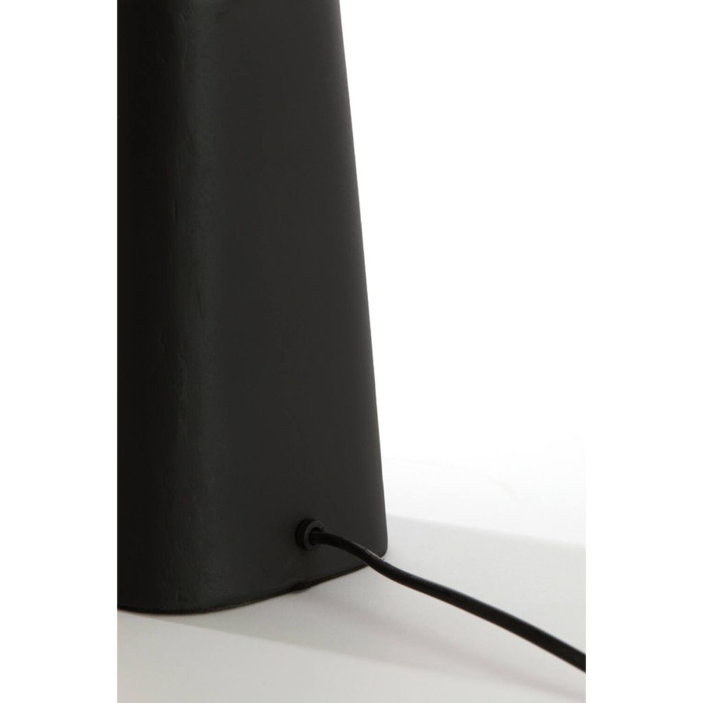 klassieke zwarte tafellamp met lichtroze kap Light & Living Donah - Afbeelding 3