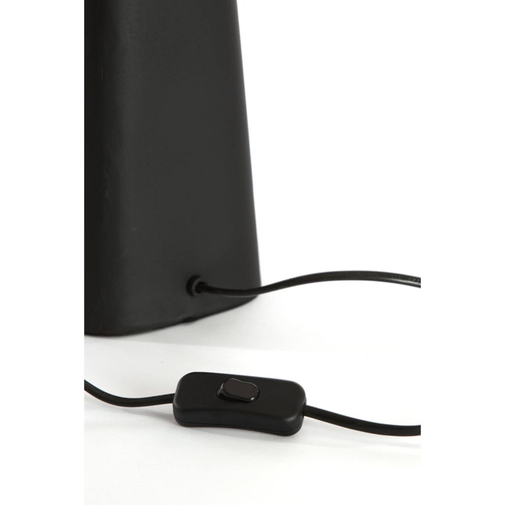 klassieke zwarte tafellamp met lichtroze kap Light & Living Donah - Afbeelding 5