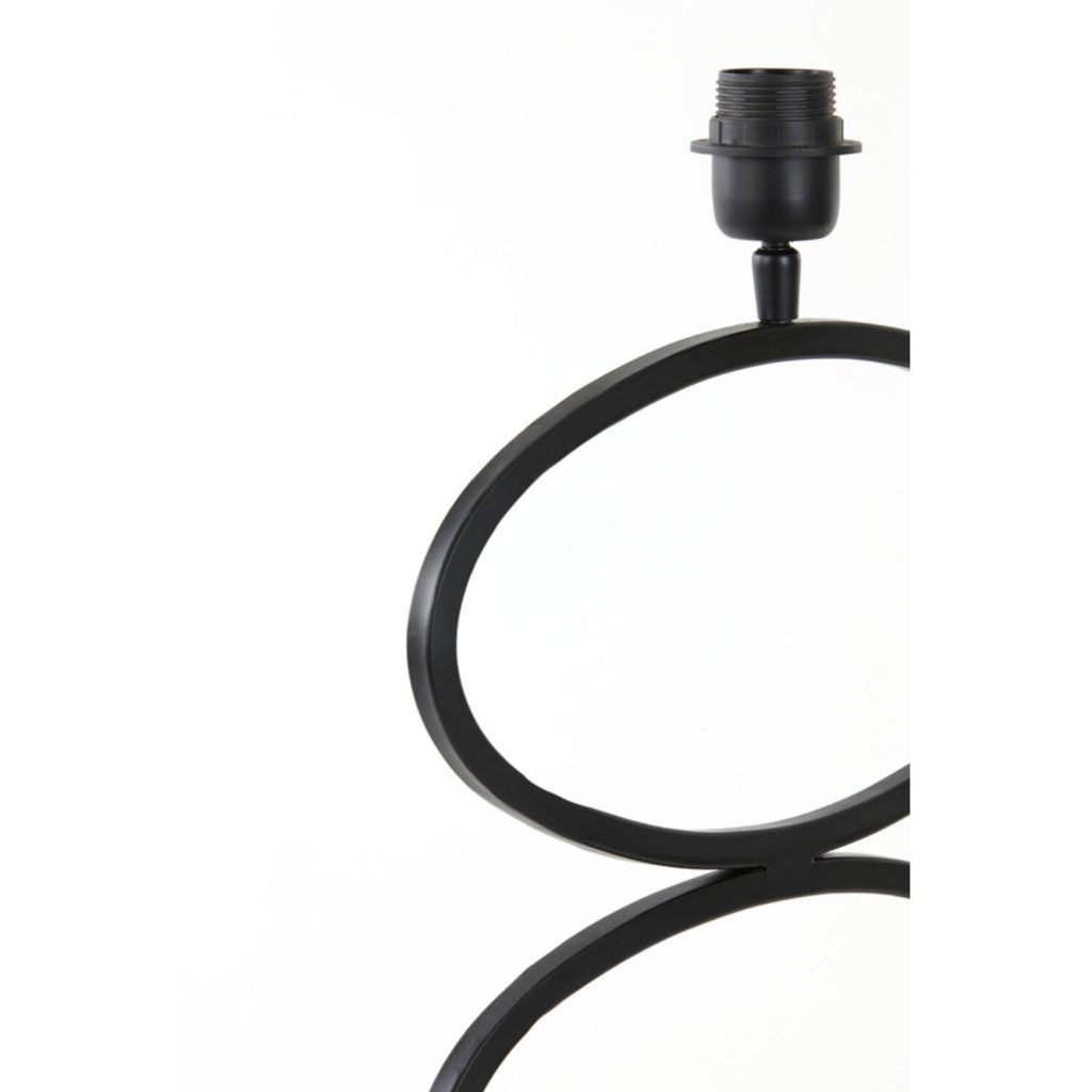 Moderne klassieke tafellamp met blauwe kap met grafische print Light & Living Stelius - Afbeelding 5