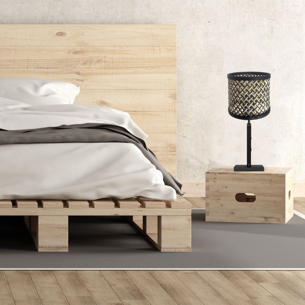 Zwarte Tafellamp met Moderne Patroonkap Steinhauer Stang - Afbeelding 3