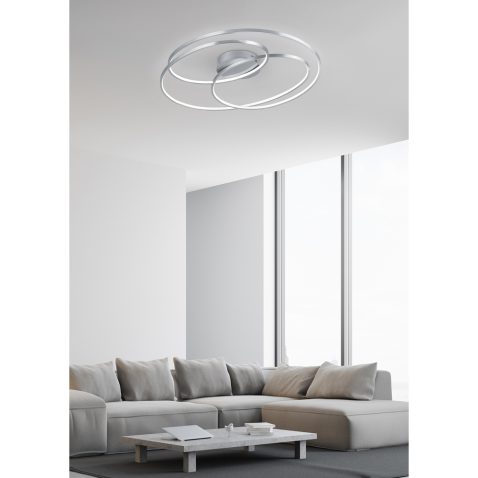 White living room interior corner