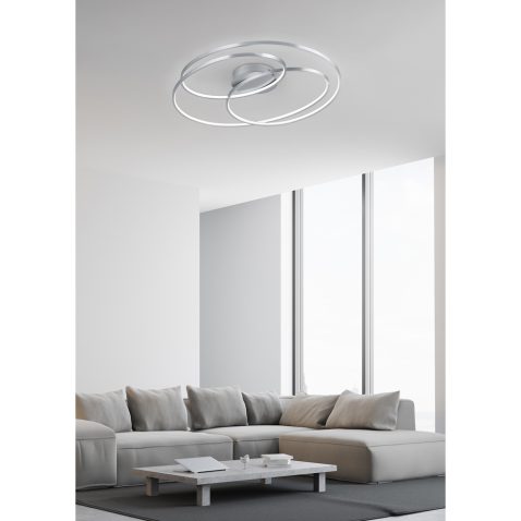 White living room interior corner