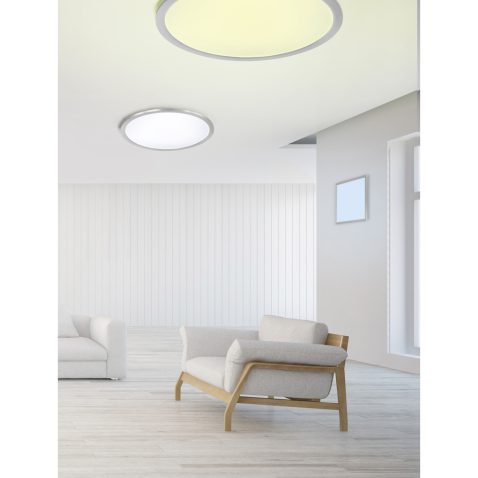 white 3d interior design with panoramic windows