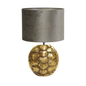 Schildpad tafellamp met groene kap Light & Living Turtle