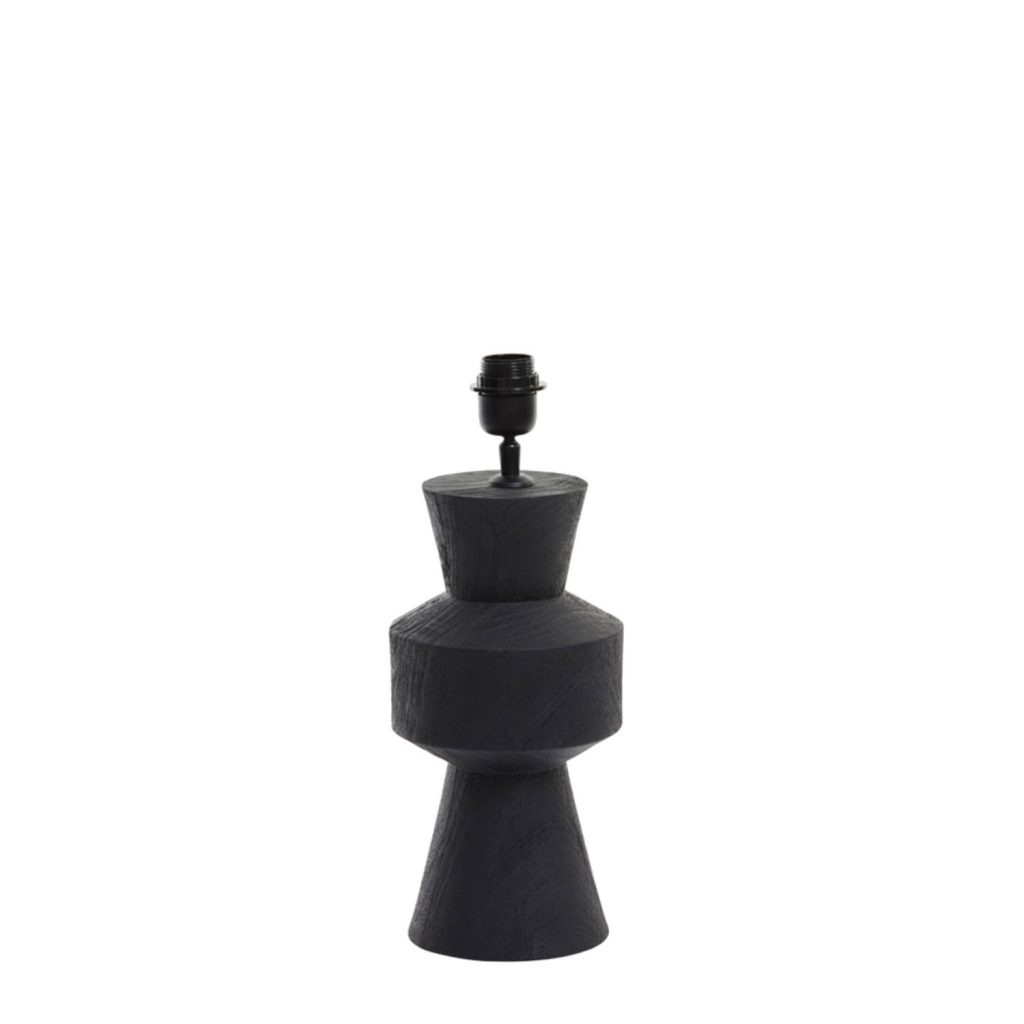 Moderne zwarte tafellamp met donkergrijze kap Light & Living Gregor - Afbeelding 2