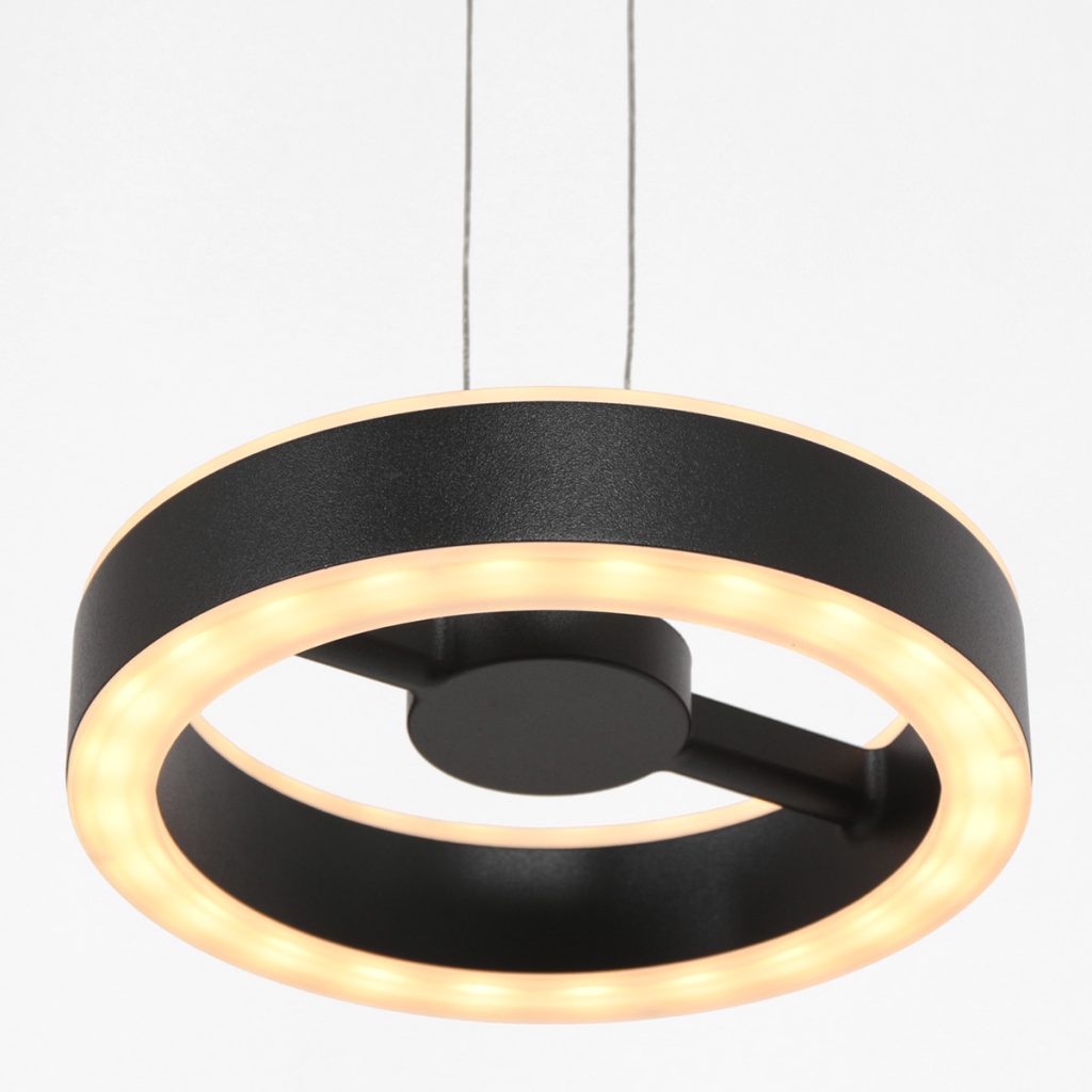 3-lichts hanglamp zwart Steinhauer Piola - Afbeelding 4