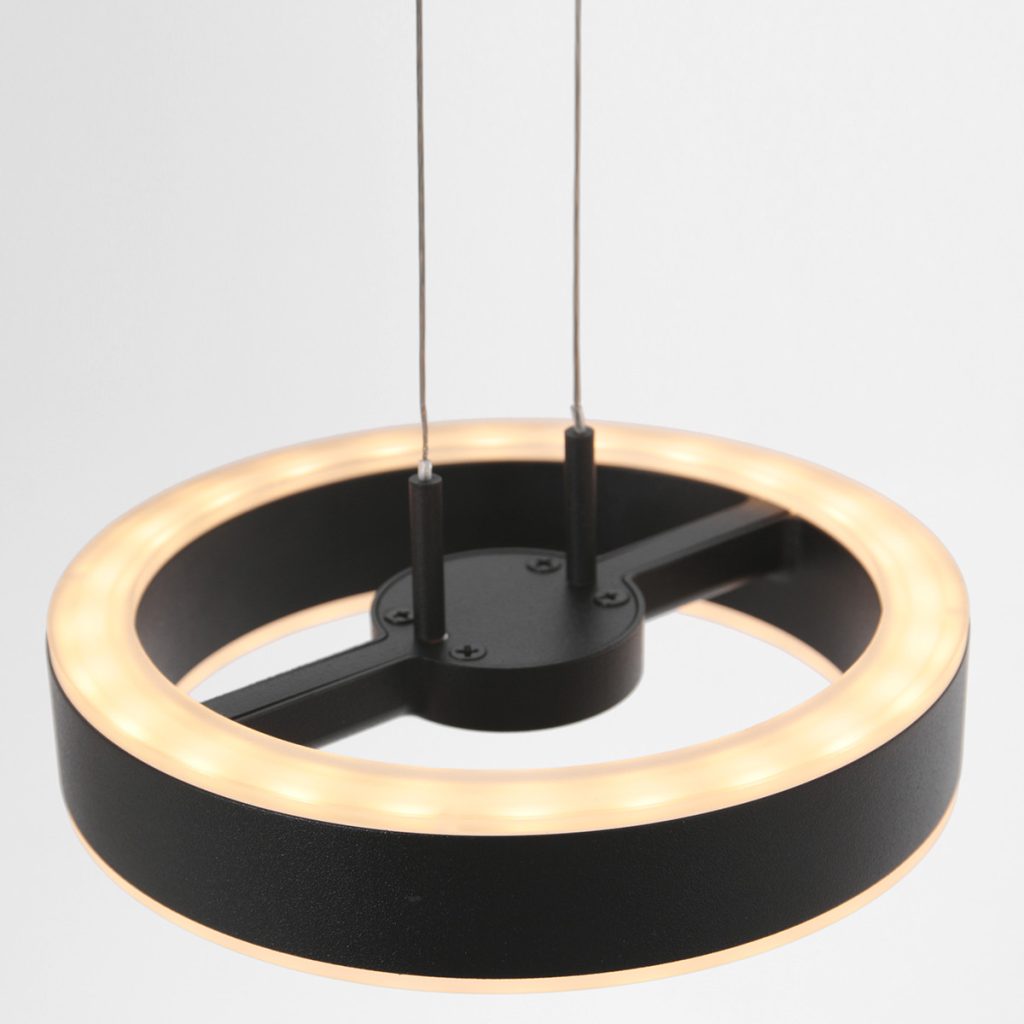 3-lichts hanglamp zwart Steinhauer Piola - Afbeelding 5