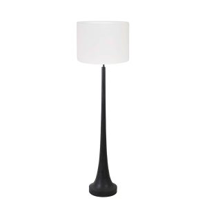 Landelijke vloerlamp met witte kap Light & Living Jovany