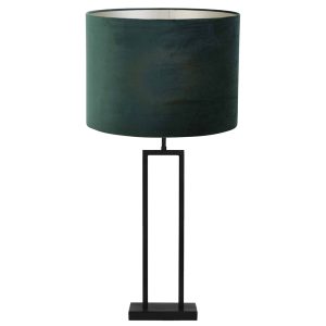 Trendy tafellamp met grijsgroene kap Light & Living Shiva