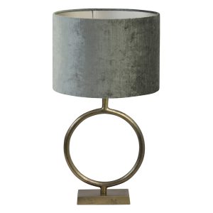 klassieke ronde tafellamp met groene kap Light & Living Livu