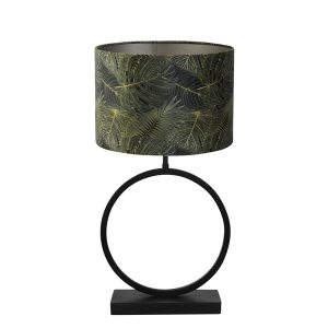 Tafellamp rond met lichtroze kap Light & Living Liva