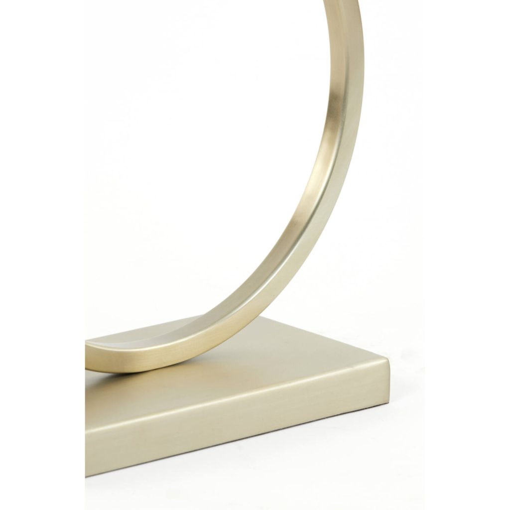 Gouden ronde tafellamp met witte kap Light & Living Liva - Afbeelding 6