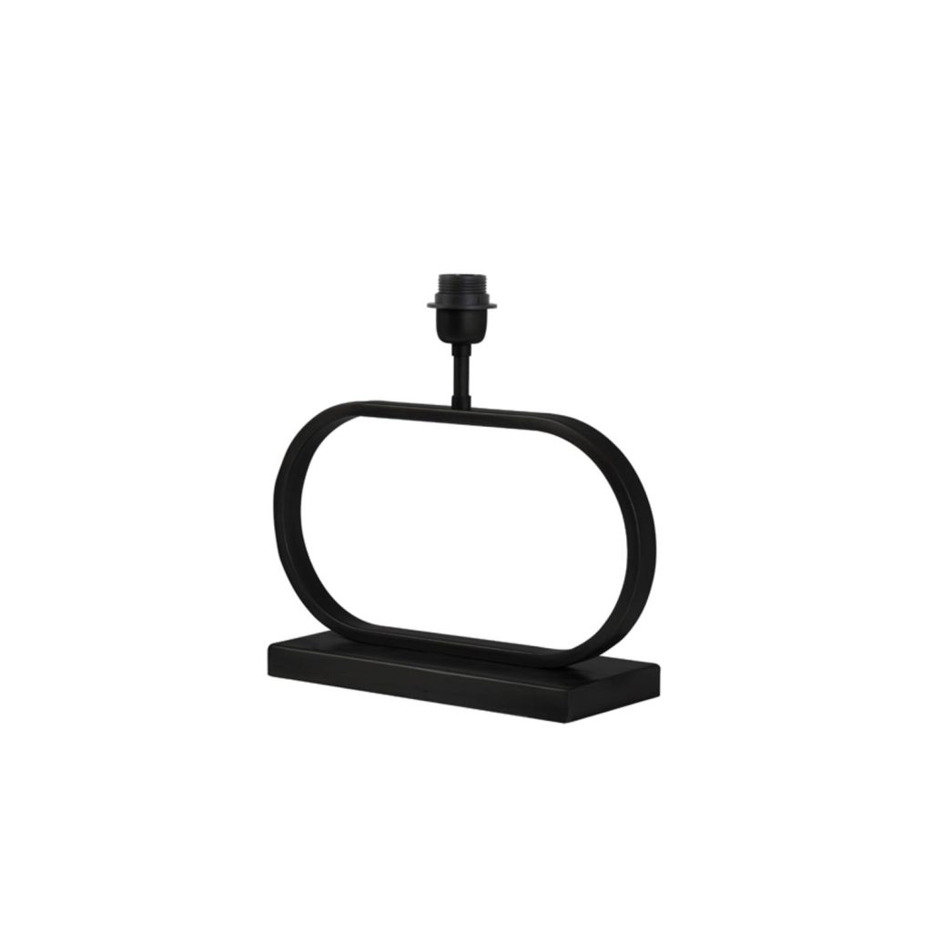 Trendy zwarte tafellamp met zwarte kap Light & Living Jamiro - Afbeelding 2